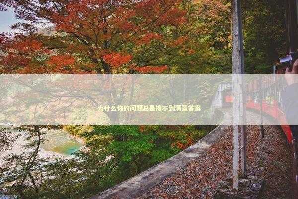 为什么你的问题总是搜不到满意答案